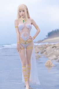 清水由乃 NO.023 玛丽萝丝 白色泳衣 [33P-355MB]